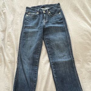 7 jeans Kimmie Straight Jean. Size 25, inseam 23”